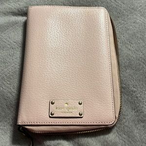 EUC Kate Spade spiral bound planner light pink